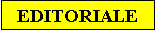 Casella di testo: EDITORIALE